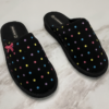 PNP-Pantuflas Negras Puntos 01 Pantuflas Lunara Feet